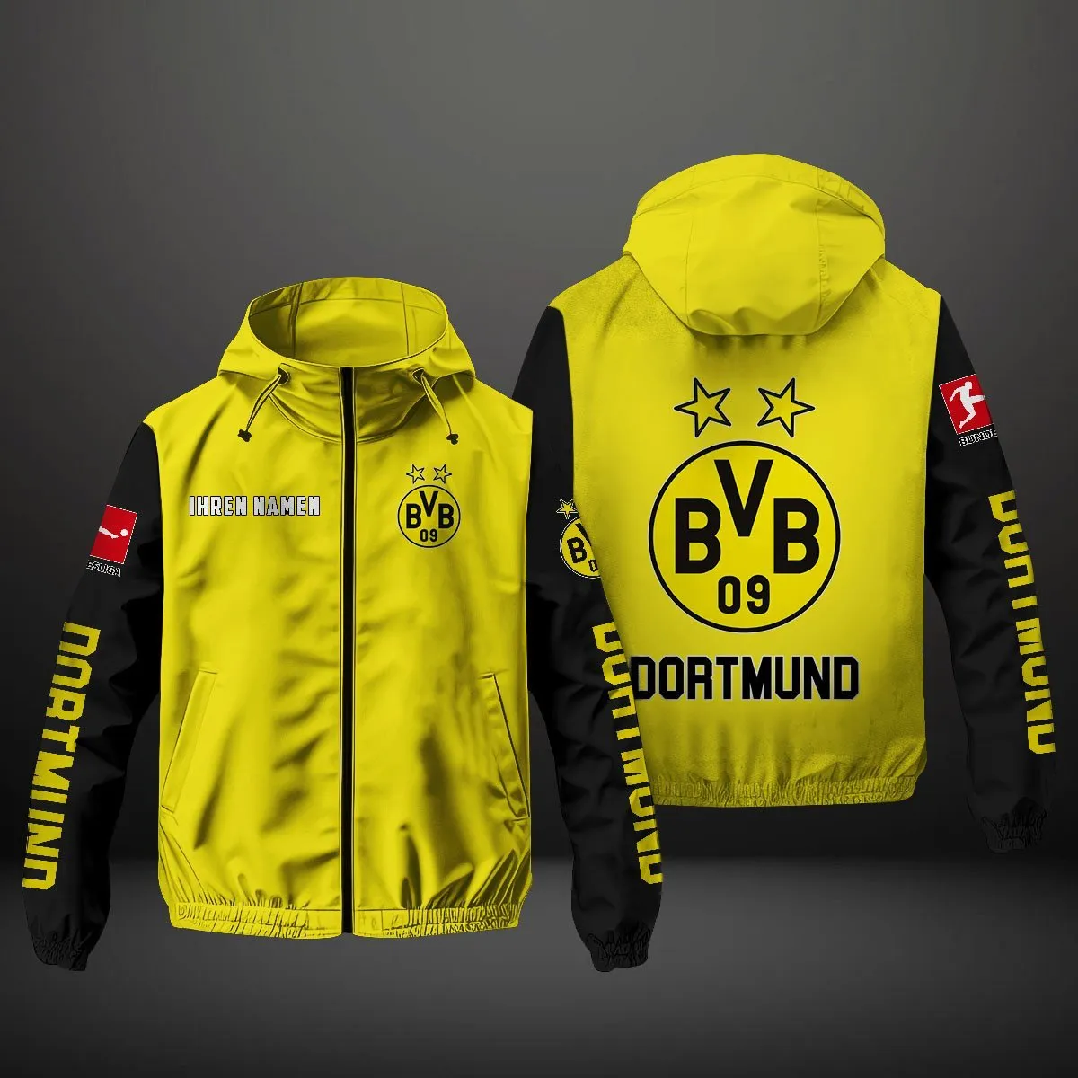 Dortmund Loyalisten Windbreaker Jacke, Exklusive Logo-Jacke Für Fußballfans BDE970 - – Bild 2