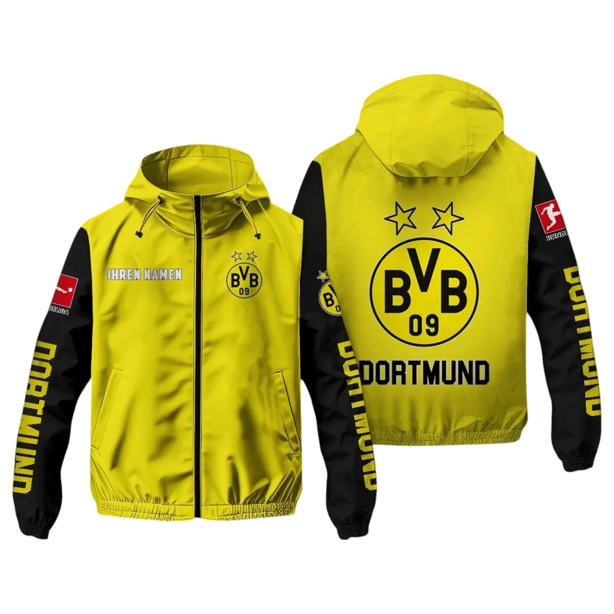 Dortmund Loyalisten Windbreaker Jacke, Exklusive Logo-Jacke Für Fußballfans BDE970 -