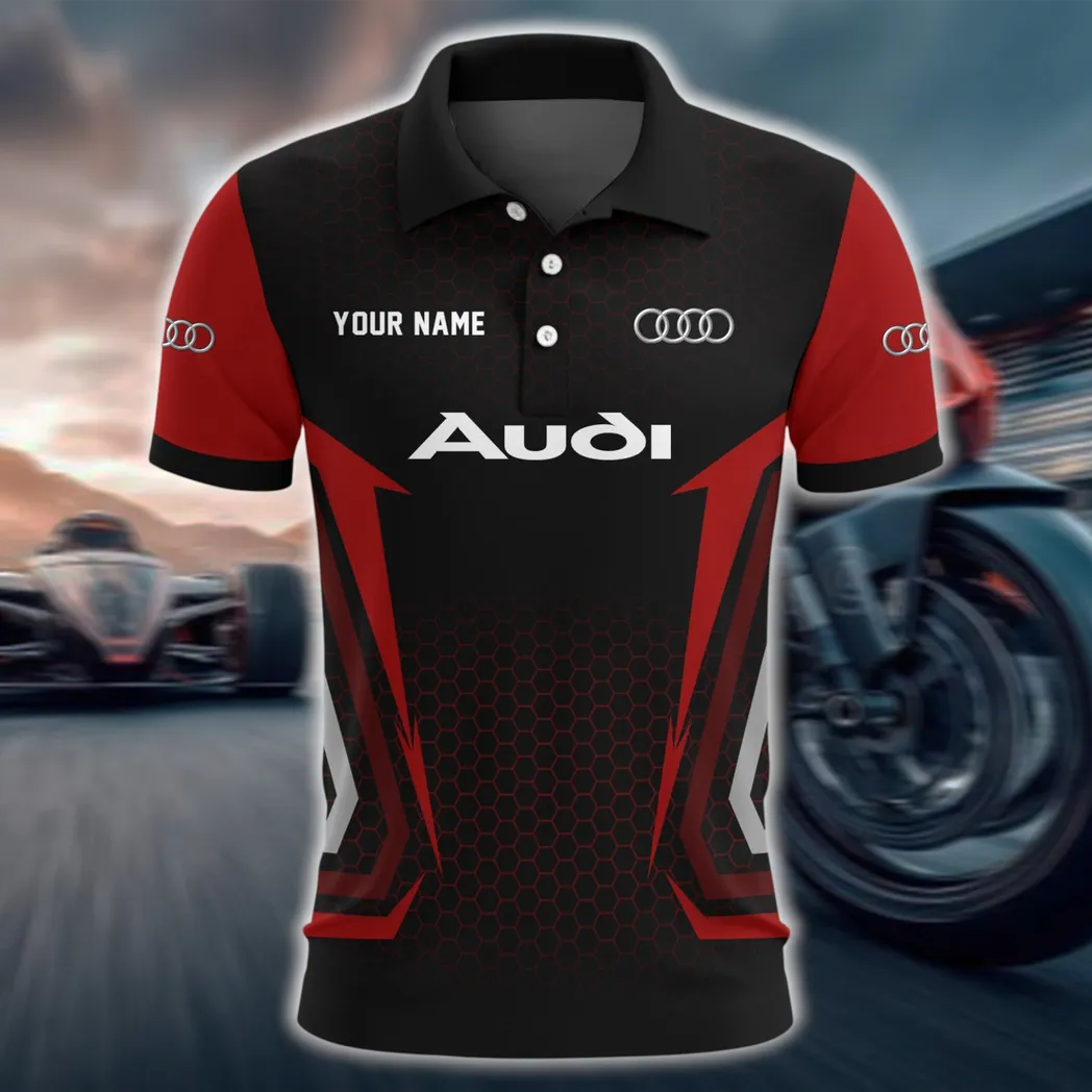 High-End Poloshirt, Sportlich-lässiges Polo CAR526 - Rot