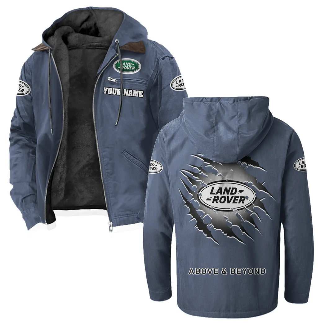 4x4 SUV Maker Flannel Hoodie, Car Culture Flannel HVN1327LR - Navy Blue - Image 2