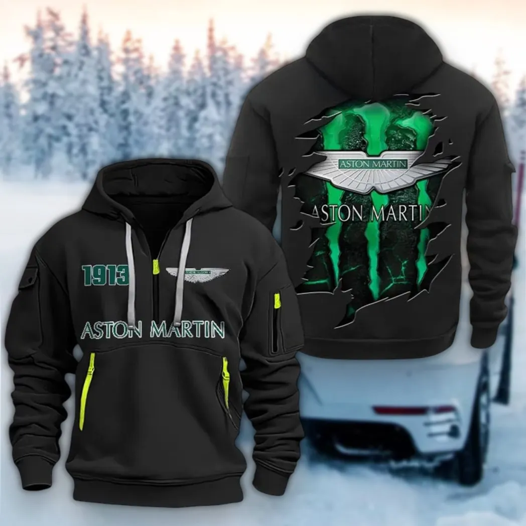 Performance Auto Hoodie Half Zipper, Active Spirit Hoodie CAR198 - Black