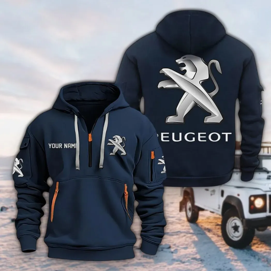 Small SUV Hoodie Half Zipper, Casual Sport Half-Zip Hoodie CAR200 - Navy