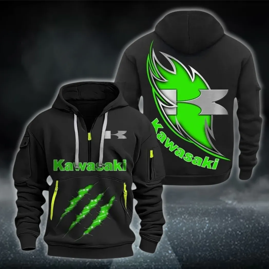 Rider’s Choice Bike Hoodie Half Zipper, True Fan Hoodie CAR500 - Black