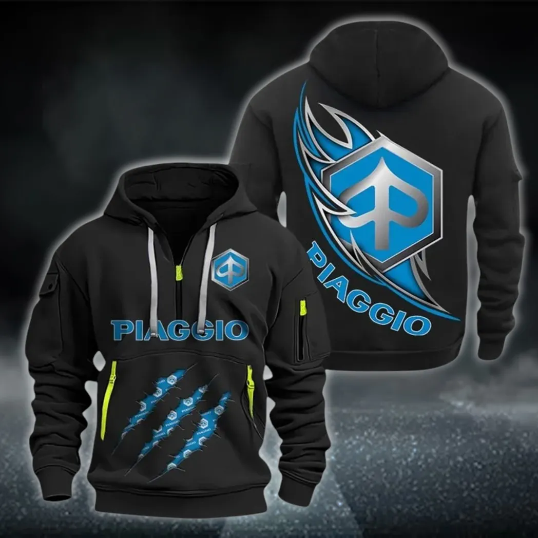 Retro Ride Hoodie Half Zipper, Game Ready Half-Zip Hoodie CAR500 - Black