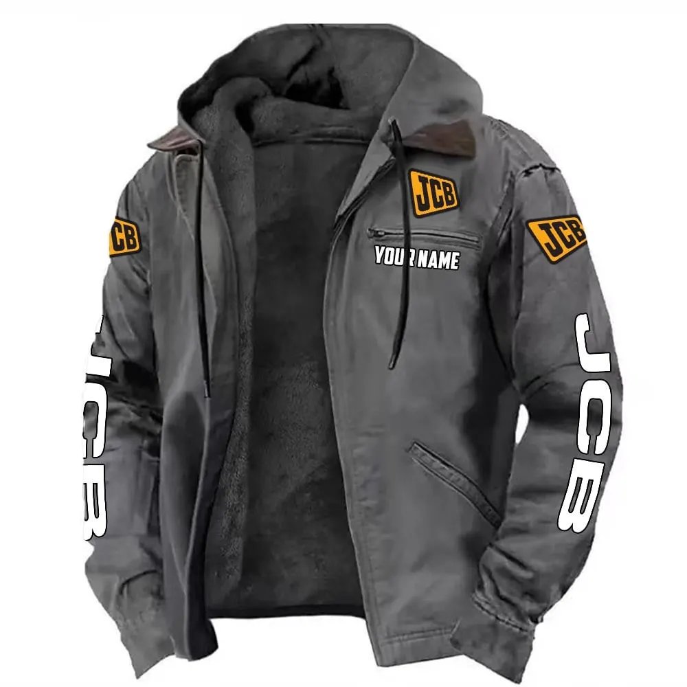 Excavation Machine Hooded And Flannel Hoodie, Driven Style Hoodie CAR519 - Gray - Image 2