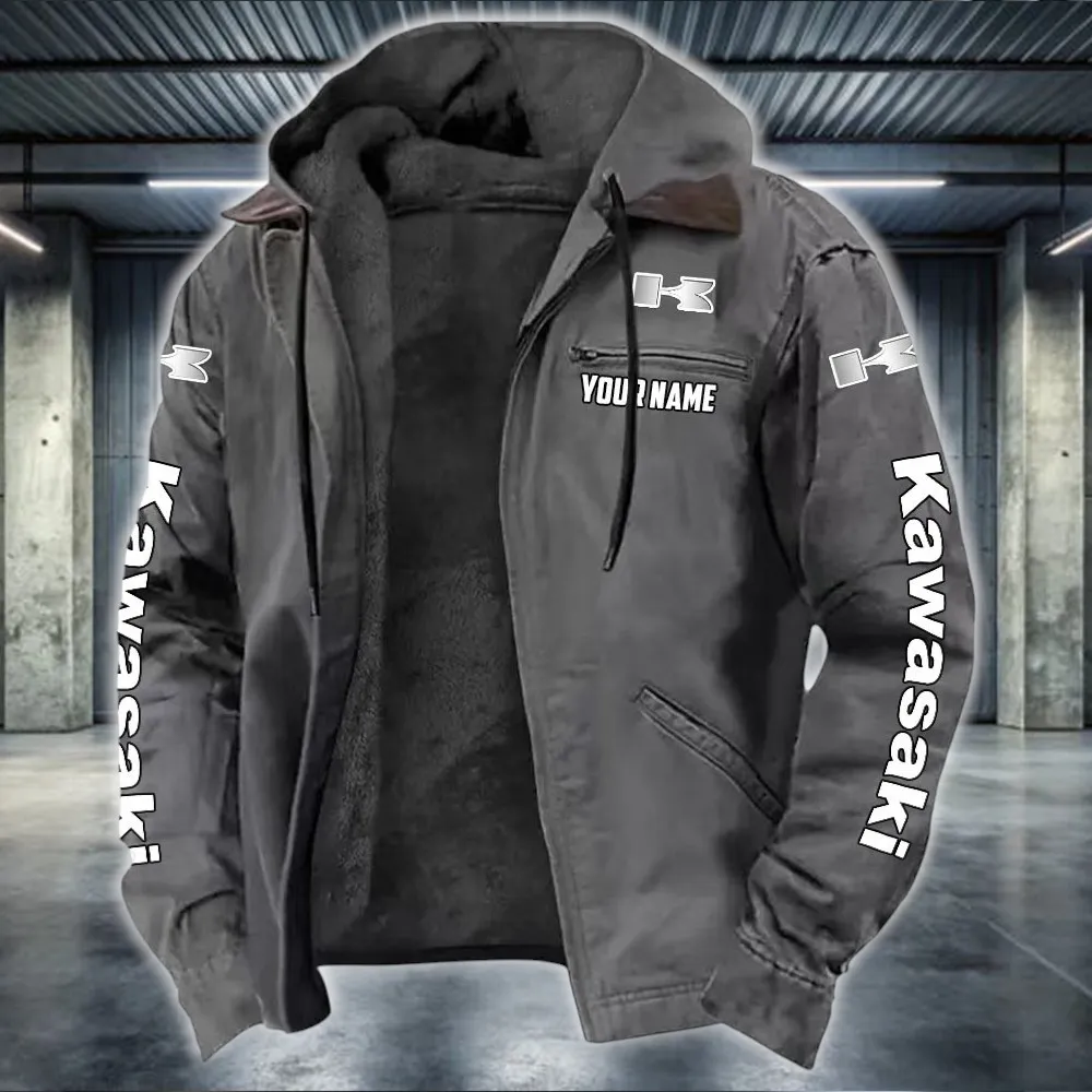 Ninja Bike Hooded And Flannel Hoodie, Urban Rider Flannel CAR519 - Gray