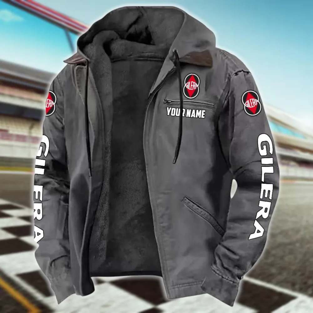 Two-Wheeler Hooded And Flannel Hoodie, Motor-Inspired Flannel CAR519 - Gray