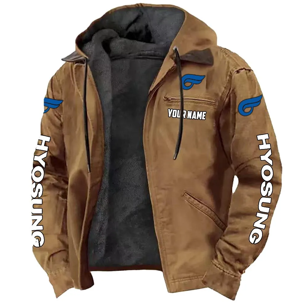 Performance Motorcycle Hooded And Flannel Hoodie, Street-Ready Rider Hoodie CAR519 - Camel - Image 2