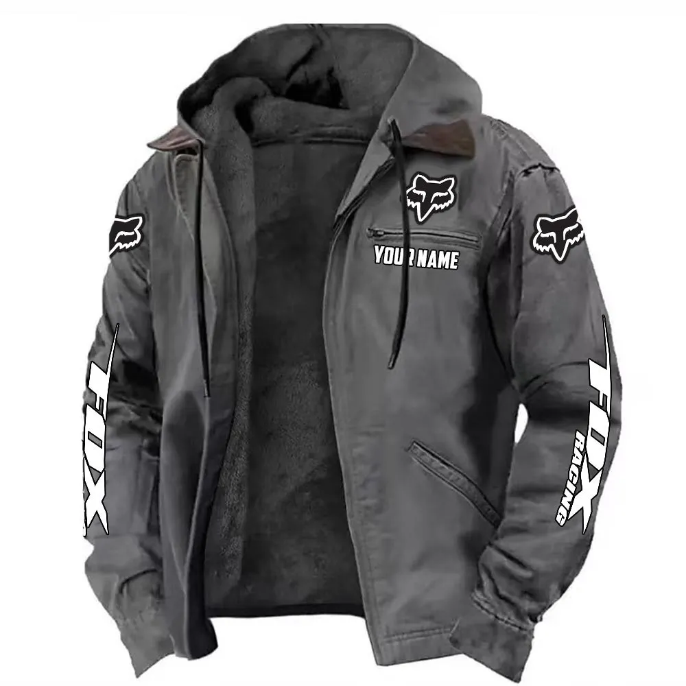 Off-Road Apparel Hooded And Flannel Hoodie, Garage-Ready Flannel Shirt CAR519 - Gray - Image 2