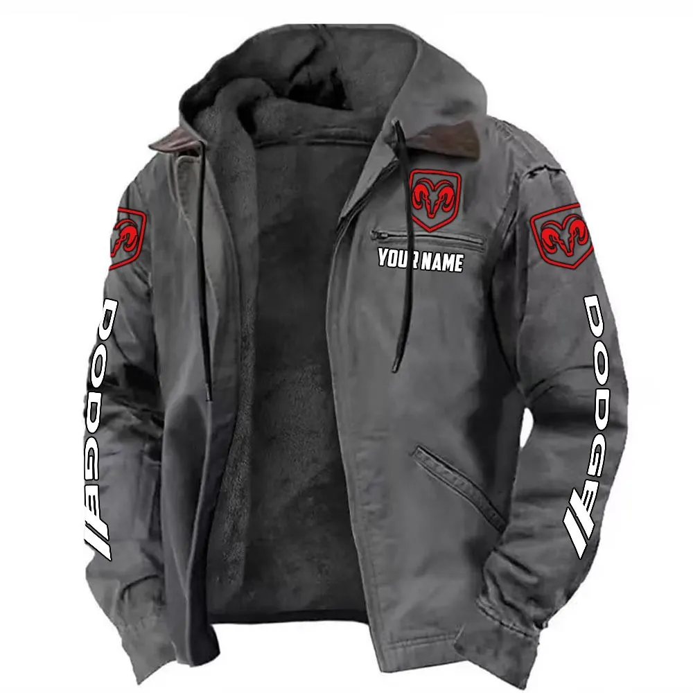 American Car Hooded And Flannel Hoodie, Custom Car Fan Hoodie CAR519 - Gray - Image 2