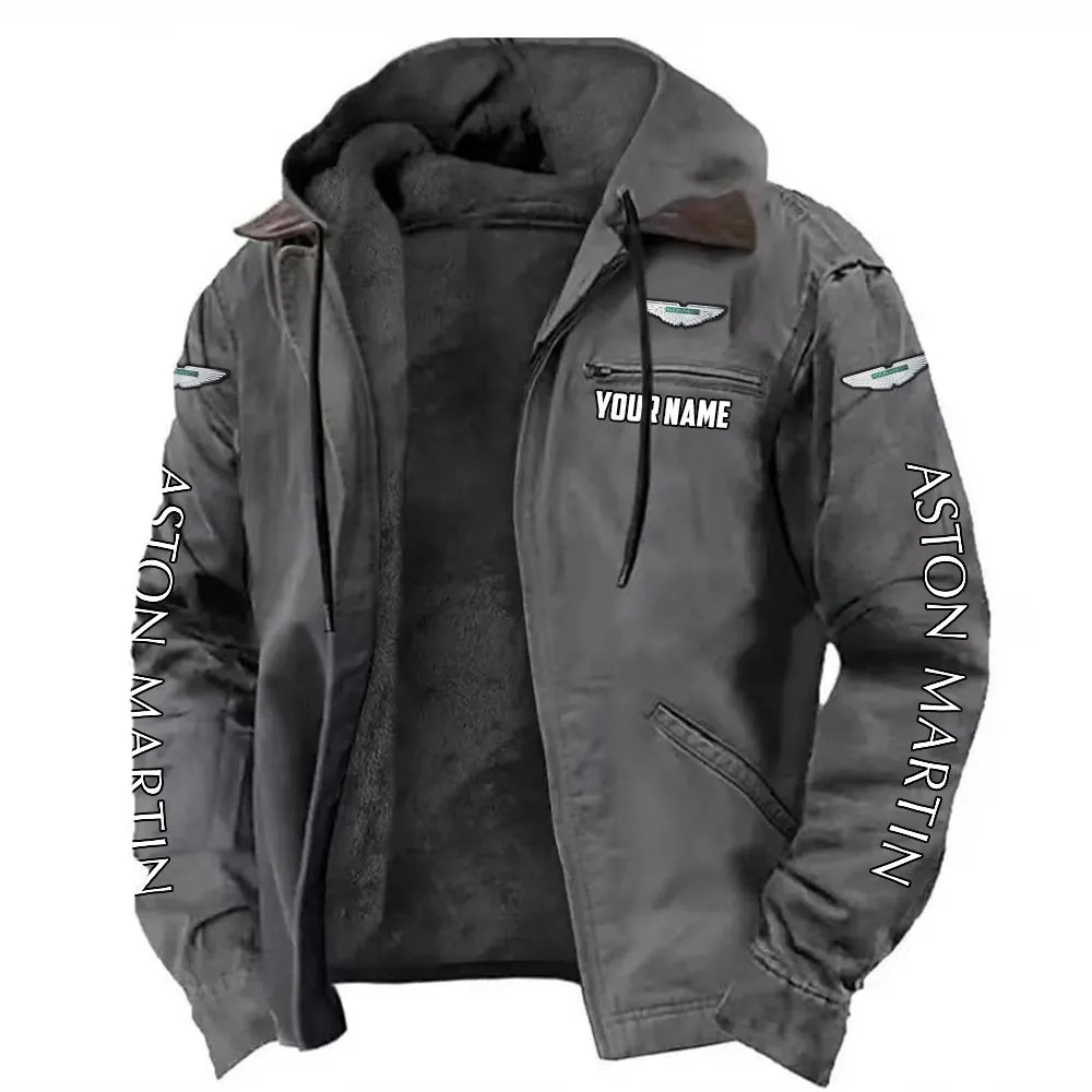 Classic Luxury Ride Hooded And Flannel Hoodie, Auto Fan Hooded Flannel CAR519 - Gray - Image 2