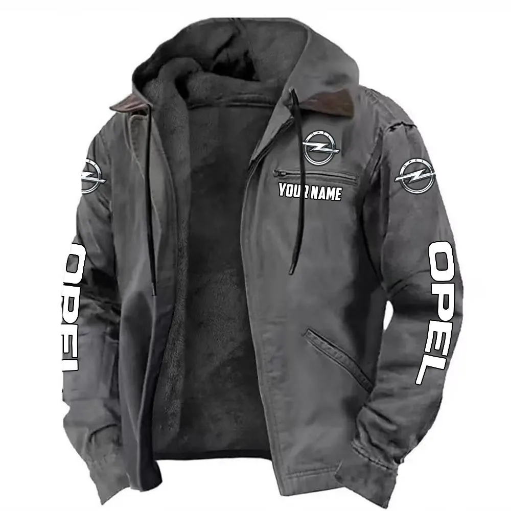 German Compact Car Hooded And Flannel Hoodie, Bold Automotive Hoodie CAR519 - Gray - Image 2