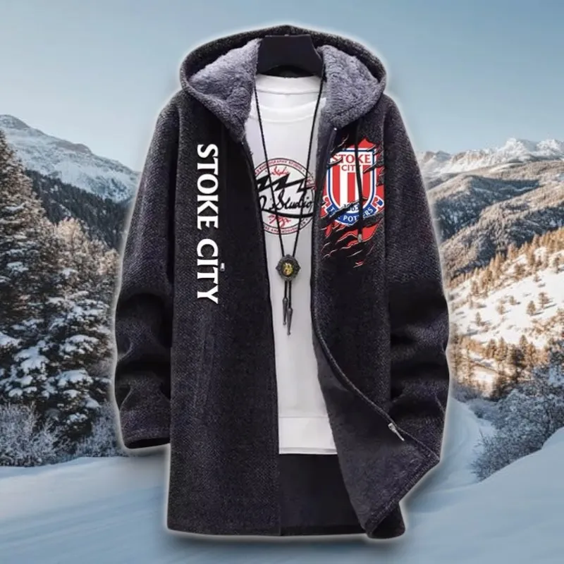 Matchday Vibes Fleece Windbreaker Jacket, Stadium Night Windbreaker EPL127 - Black