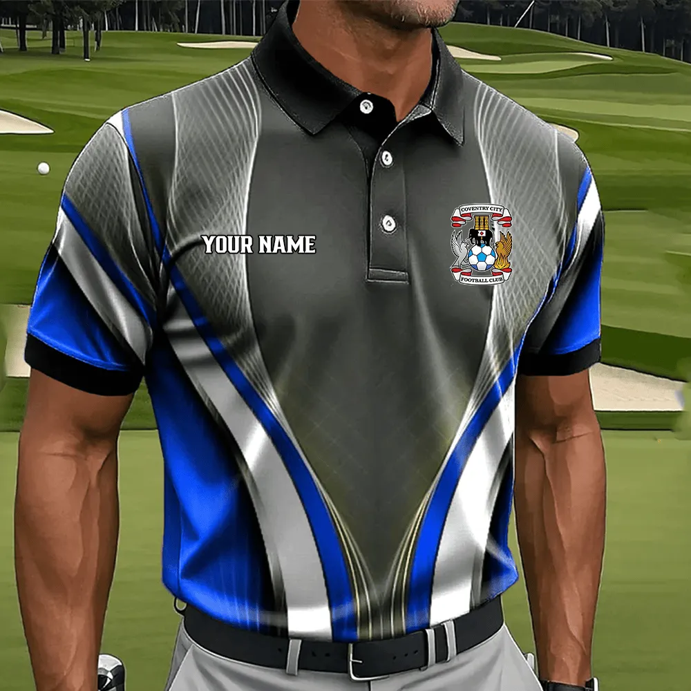 United Fan Crew Polo Shirt, Sport Lifestyle Button Shirt EPL138 - Image 2