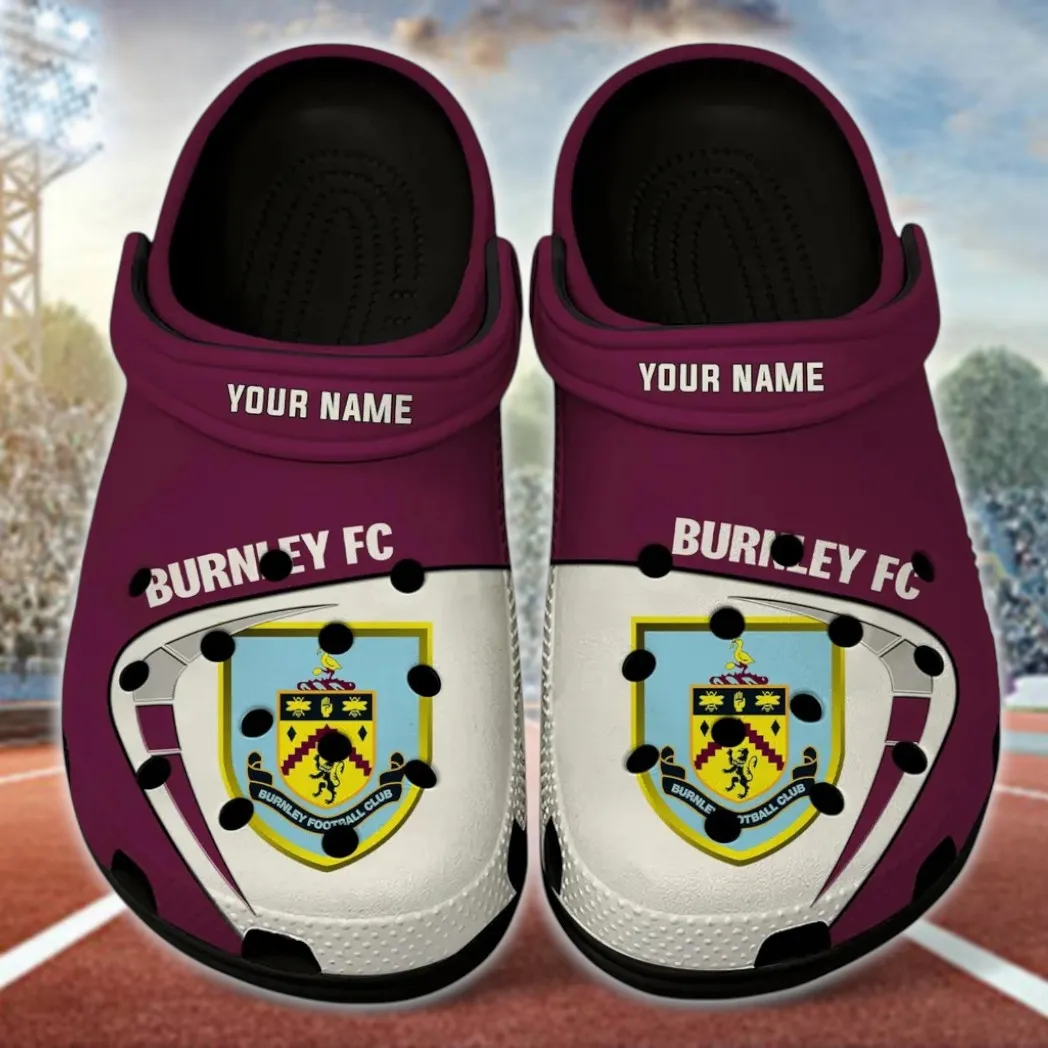 English Claret Side Clogs Full Print, Active Fan Footwear EPL1904232511 - Black