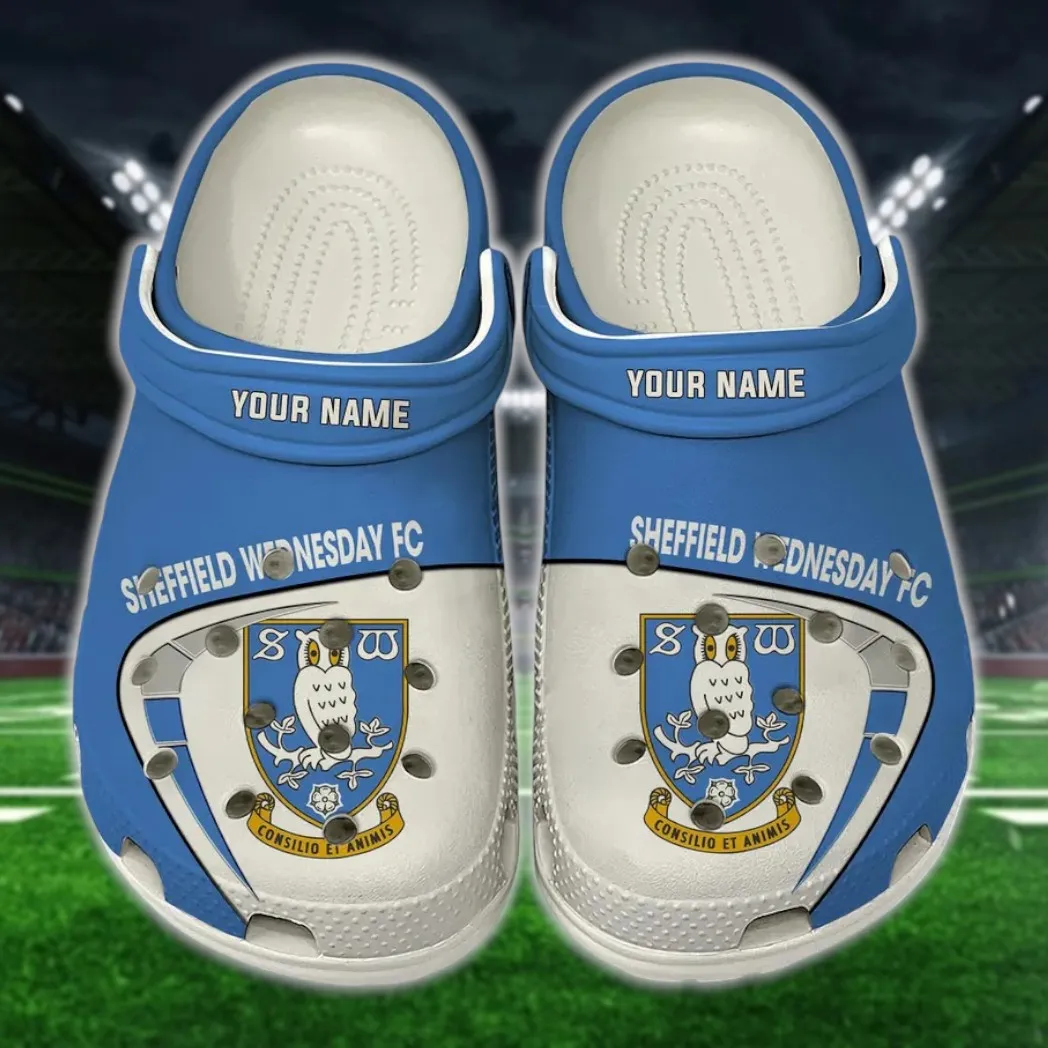 Heritage Blues Clogs Full Print, Bold Supporter Clogs EPL1904232523 - White