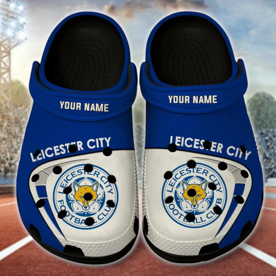 Blue Shirt Support Clogs Full Print, Stadium Spirit Footwear EPL1904232544 - Black