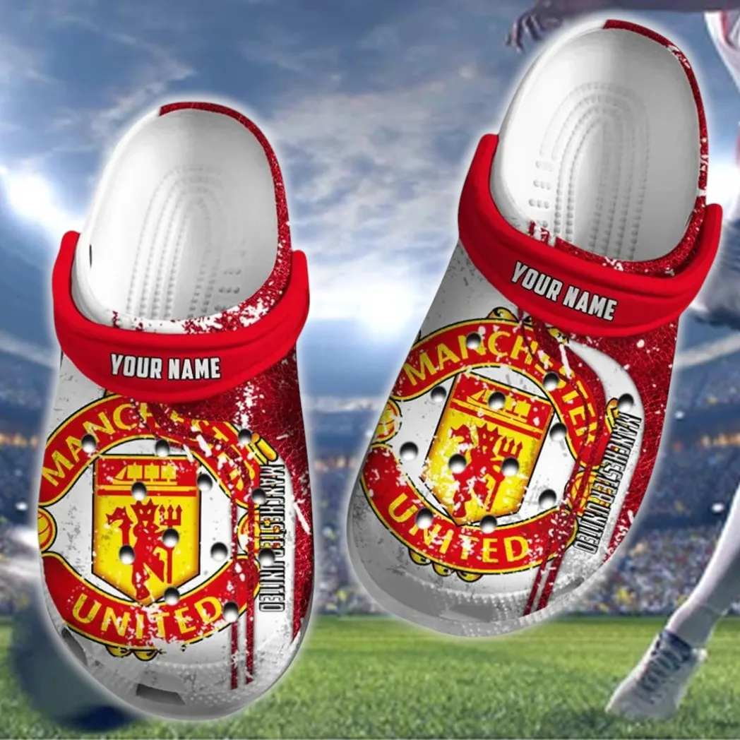 Loyal Red Supporters Clogs Full Print, Sport Pride Clogs EPL75052125224 - White