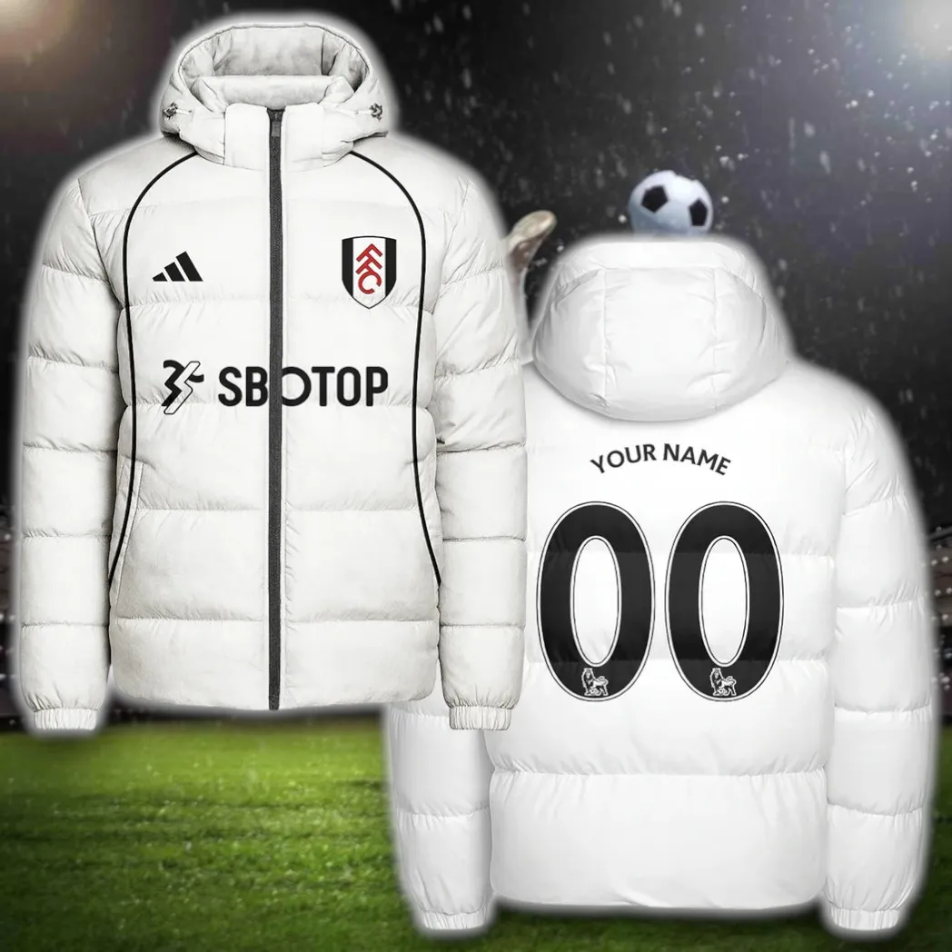 West End Whites Hooded Cotton Jacket, Premium Sport Fan Puffer HVN1315FU