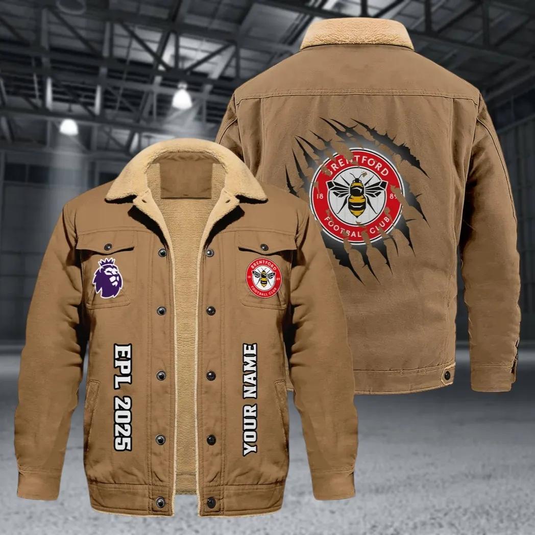 Hive Squad Jacket Fur Collar Fleece, Warm Supporter Style HVN1317BR - Khaki