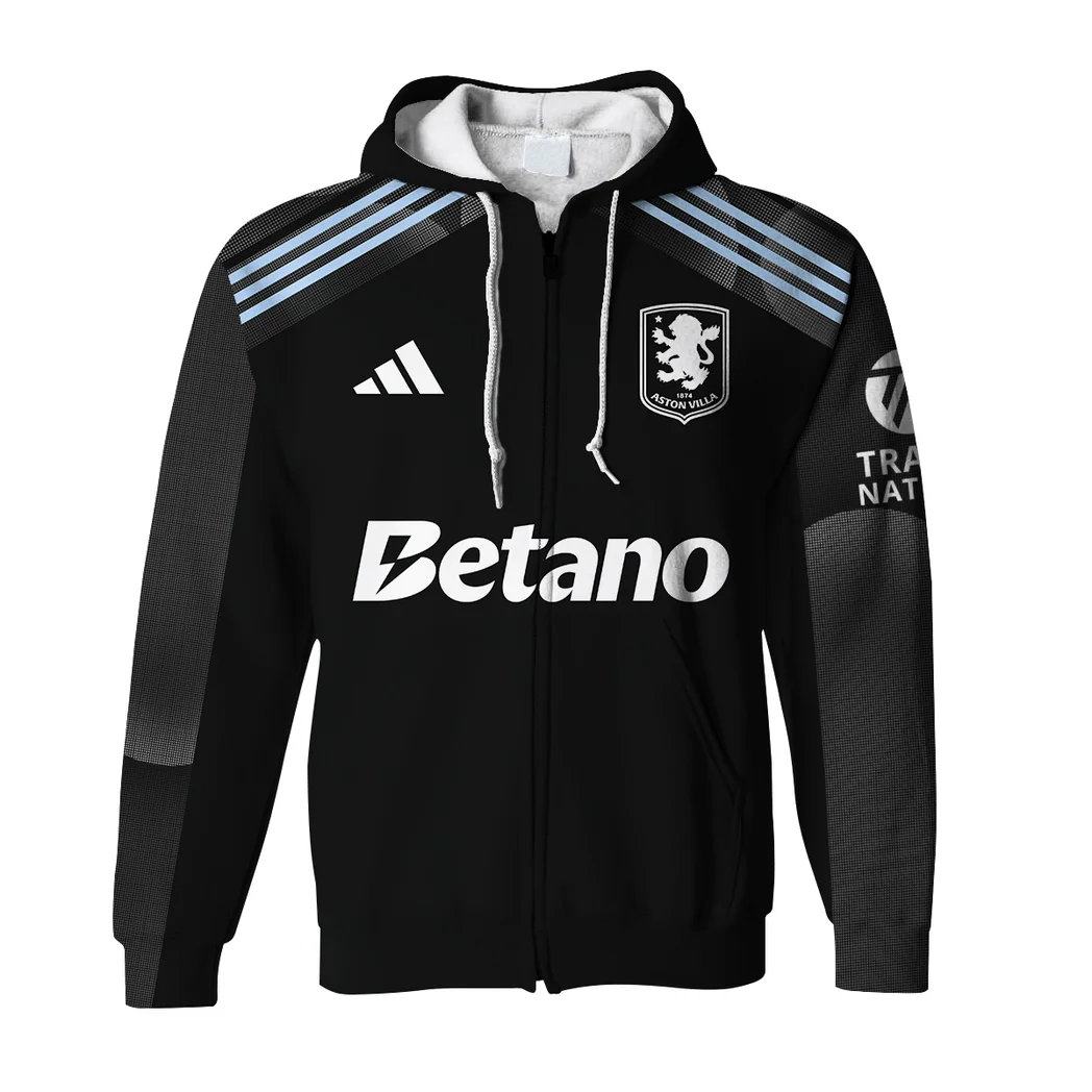 Ocean Blue Pride Zipper Hoodie True Supporter Full-Zip Hoodie HVN1324AV - Image 2