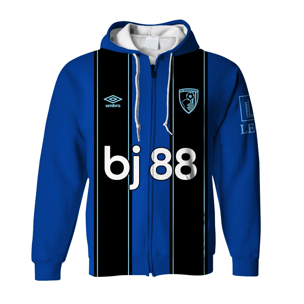 South Coast Reds Zipper Hoodie Supporter Style Full-Zip Hoodie HVN1324BO - Image 2