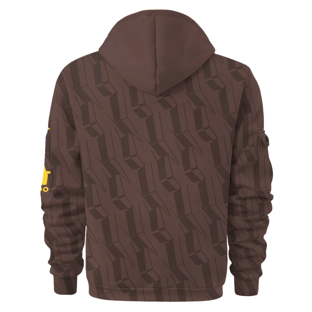 Capital Bee Crew Hoodie Half Zip Supporter Spirit Hoodie HVN1324BR - Image 3