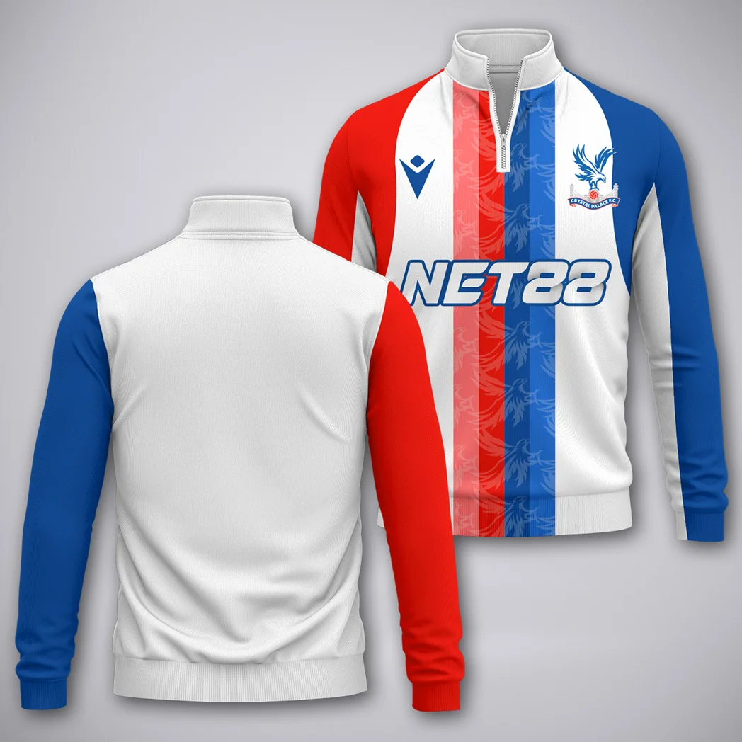Red Blue Pride Quarter-Zip Sweatshirt Lightweight Stretch Fan Ready HVN1324CP