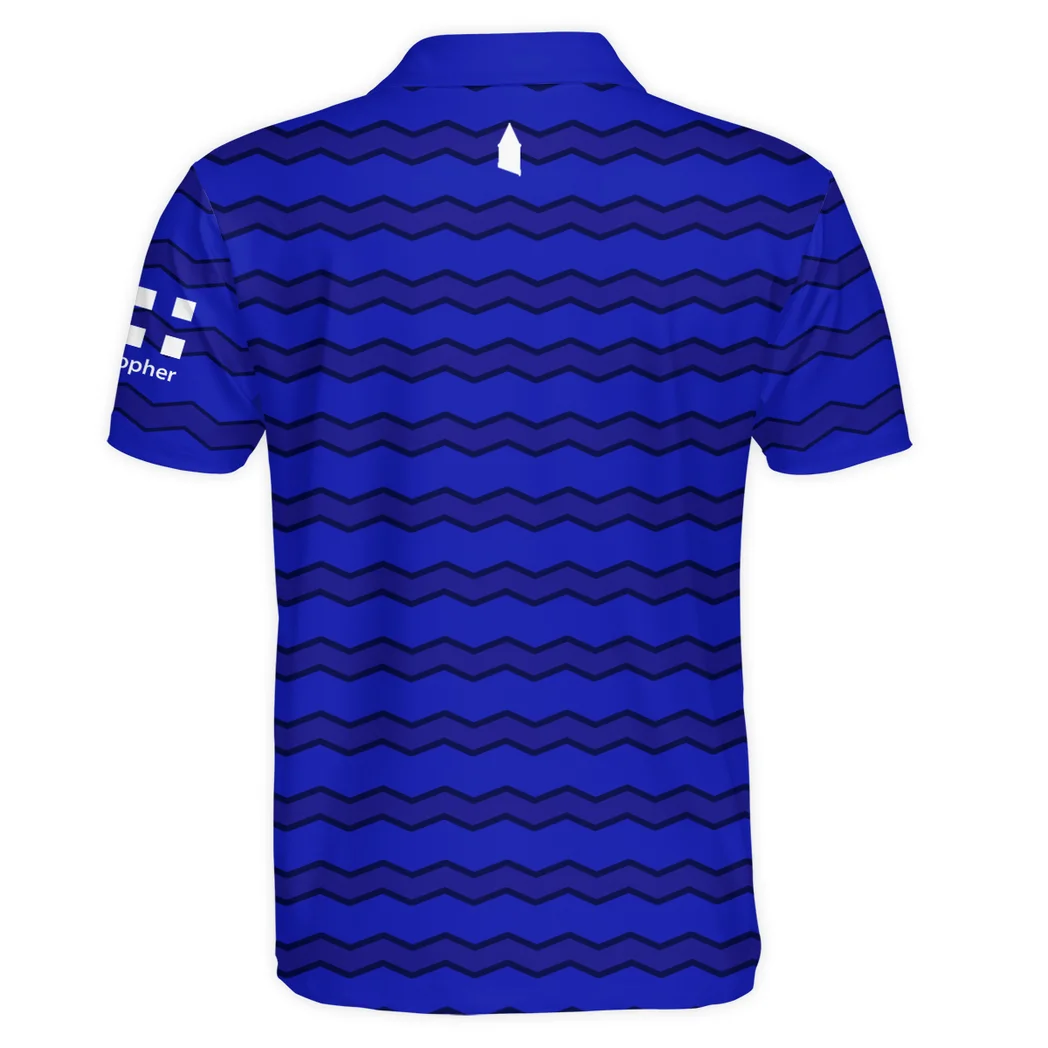 Blue Side Polo Shirt Premium Sport Fan Polo HVN1324EV - Image 3