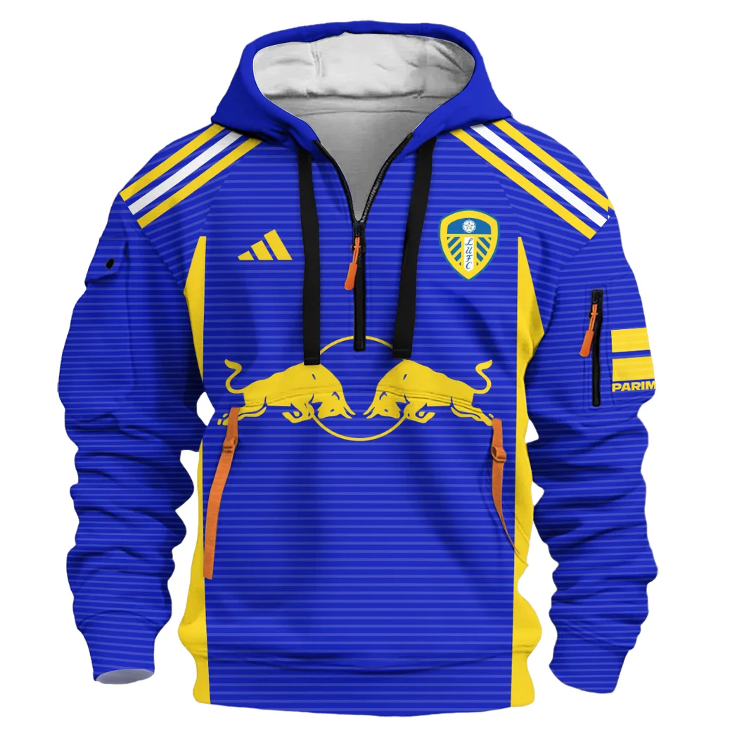 Classic White Supporters Hoodie Half Zip Game Time Hoodie HVN1324LU - Image 2