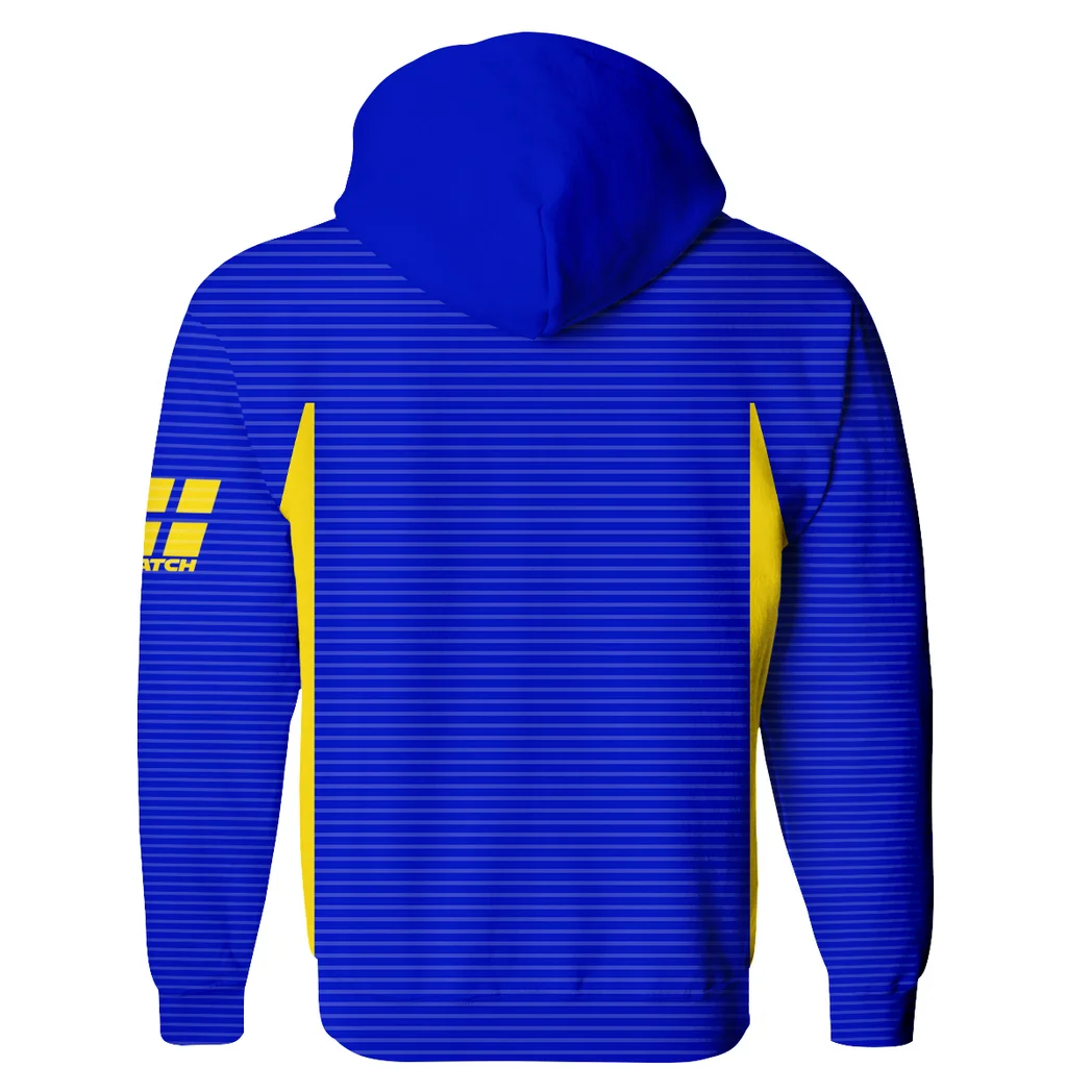 Classic White Supporters Zipper Hoodie Game Time Hoodie HVN1324LU - Image 3