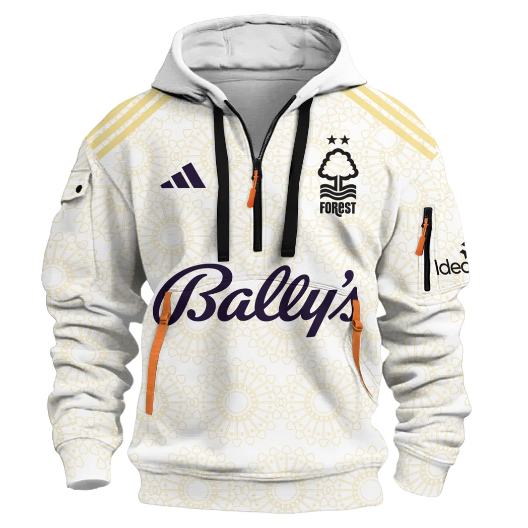 Woodland Reds Hoodie Half Zip Fan Pride Half-Zip Hoodie HVN1324NF - Image 2