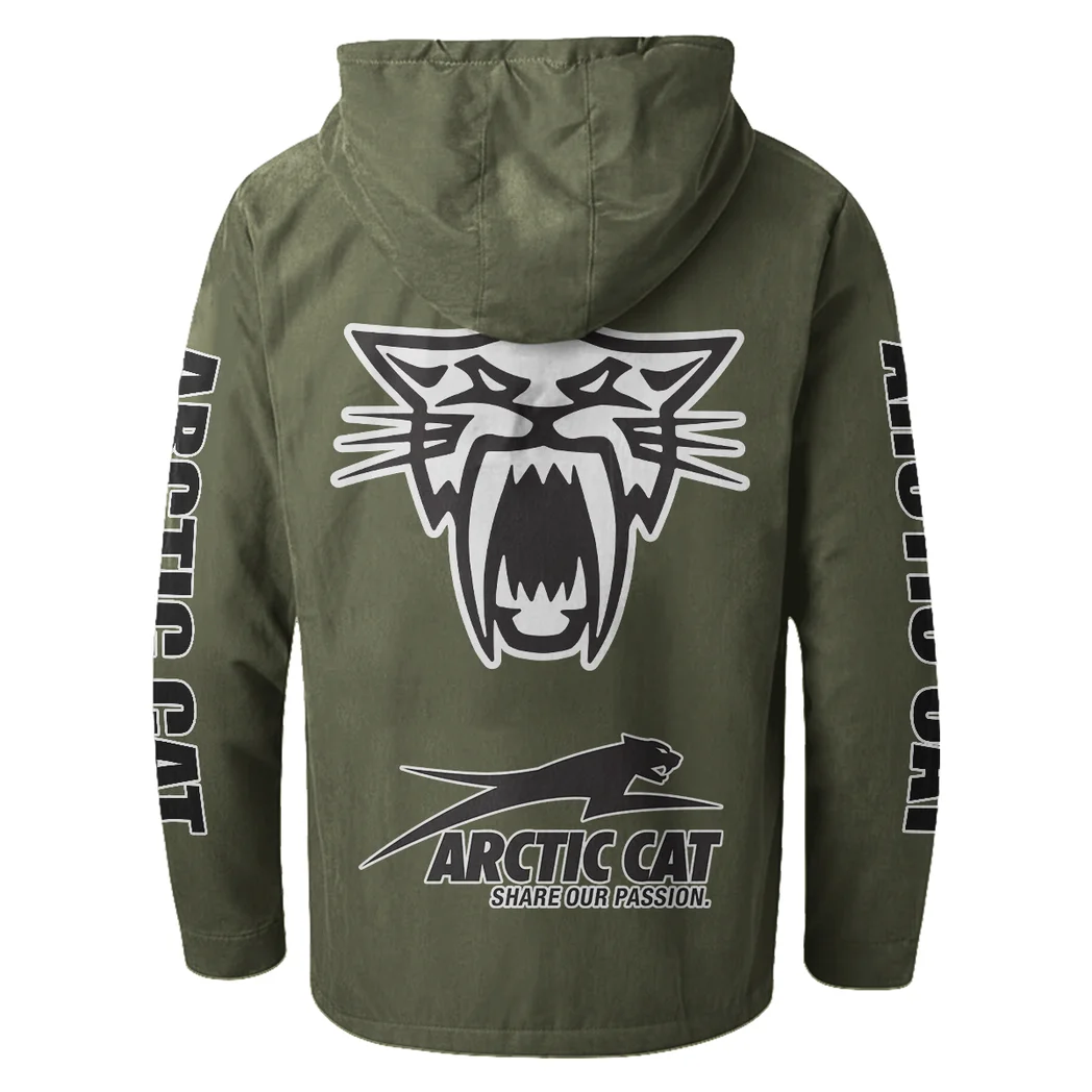 Off-Road Ride Flannel Hoodie, Rider's Everyday Hoodie HVN1328AR - Green - Image 3