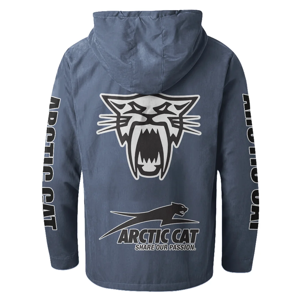 Off-Road Ride Flannel Hoodie, Rider's Everyday Hoodie HVN1328AR - Navy Blue - Image 3