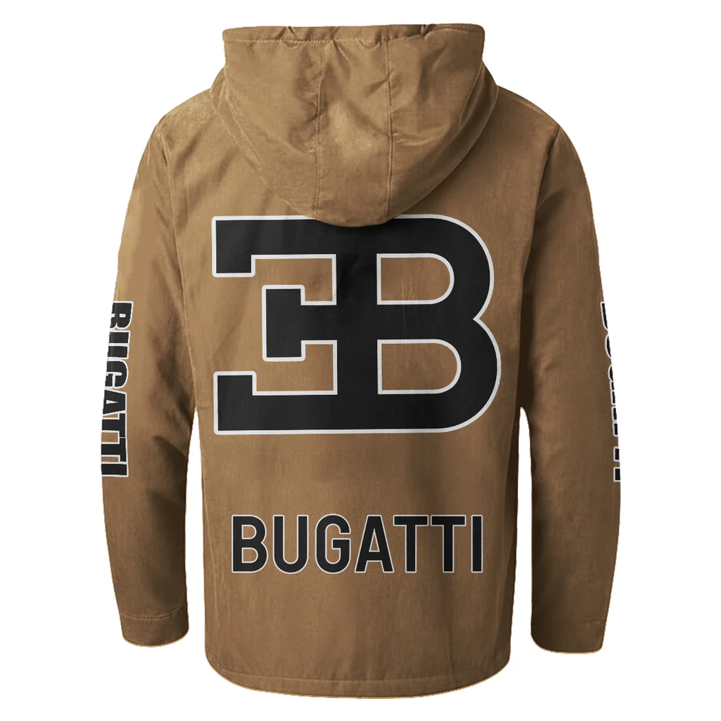 Prestige Coupe Flannel Hoodie, Gearhead Style Hoodie HVN1328BU - Camel - Image 3