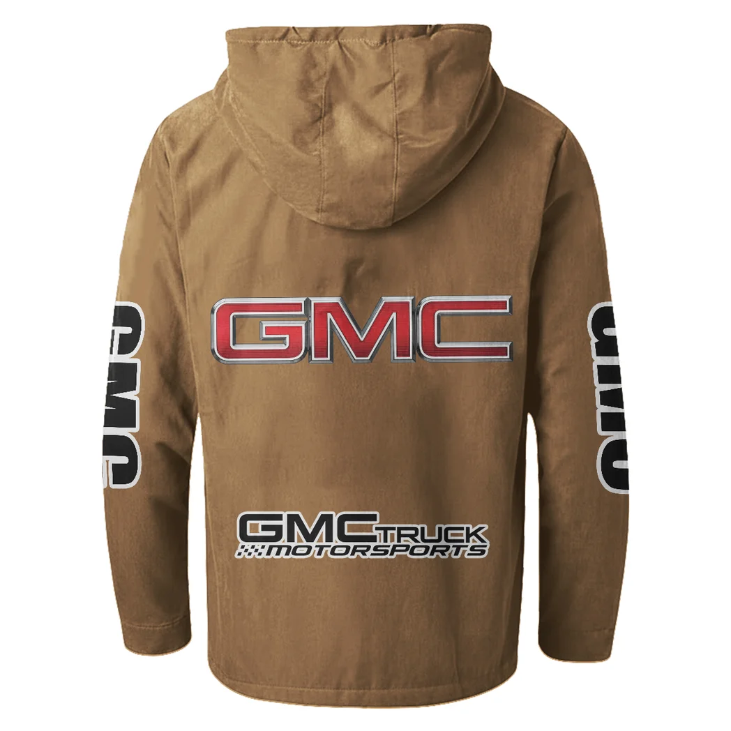 Commercial Vehicle Flannel Hoodie, Bold Driver's Flannel HVN1328GM - Camel - Image 3