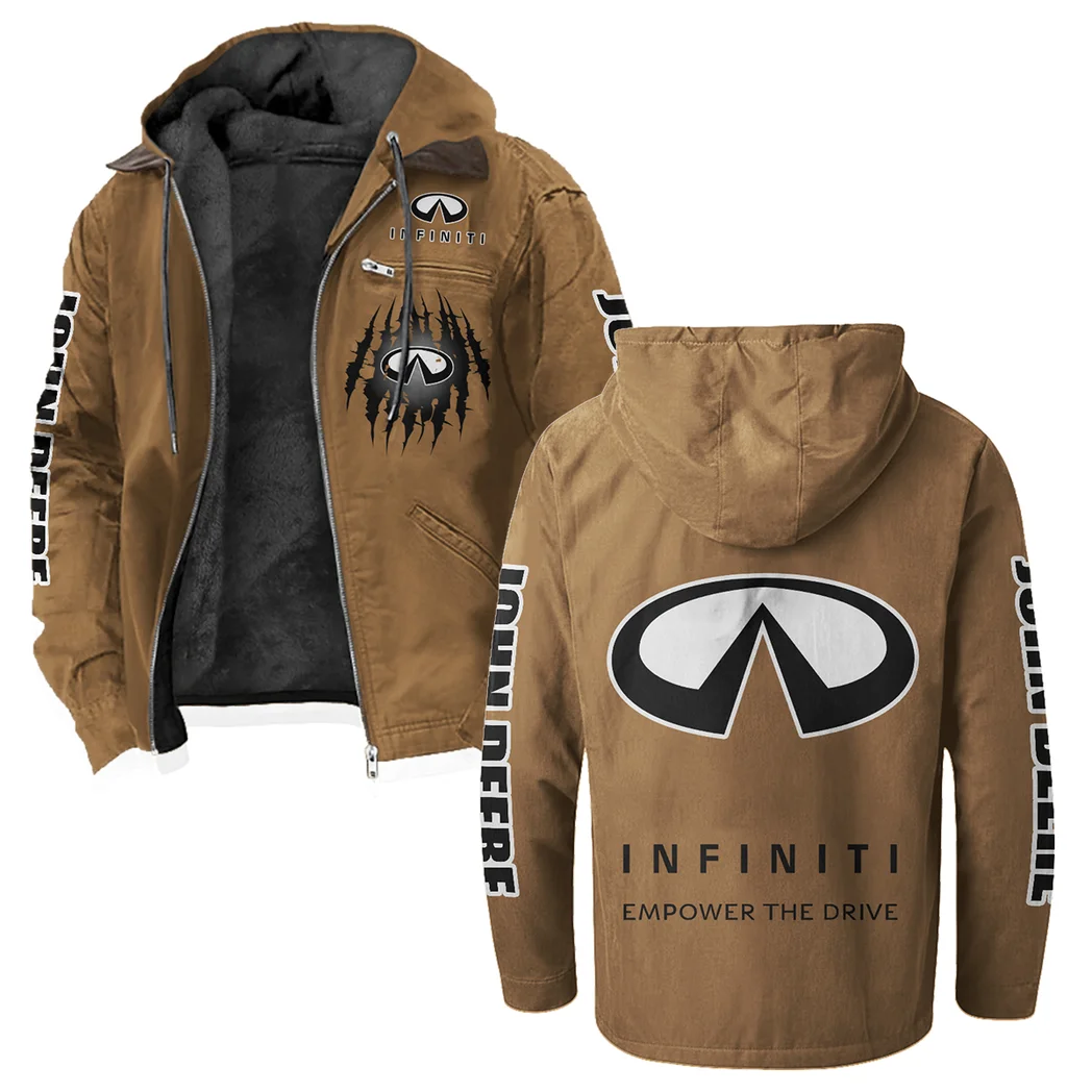 Upscale Automobile Flannel Hoodie, Classic Garage Hoodie HVN1328IN - Camel