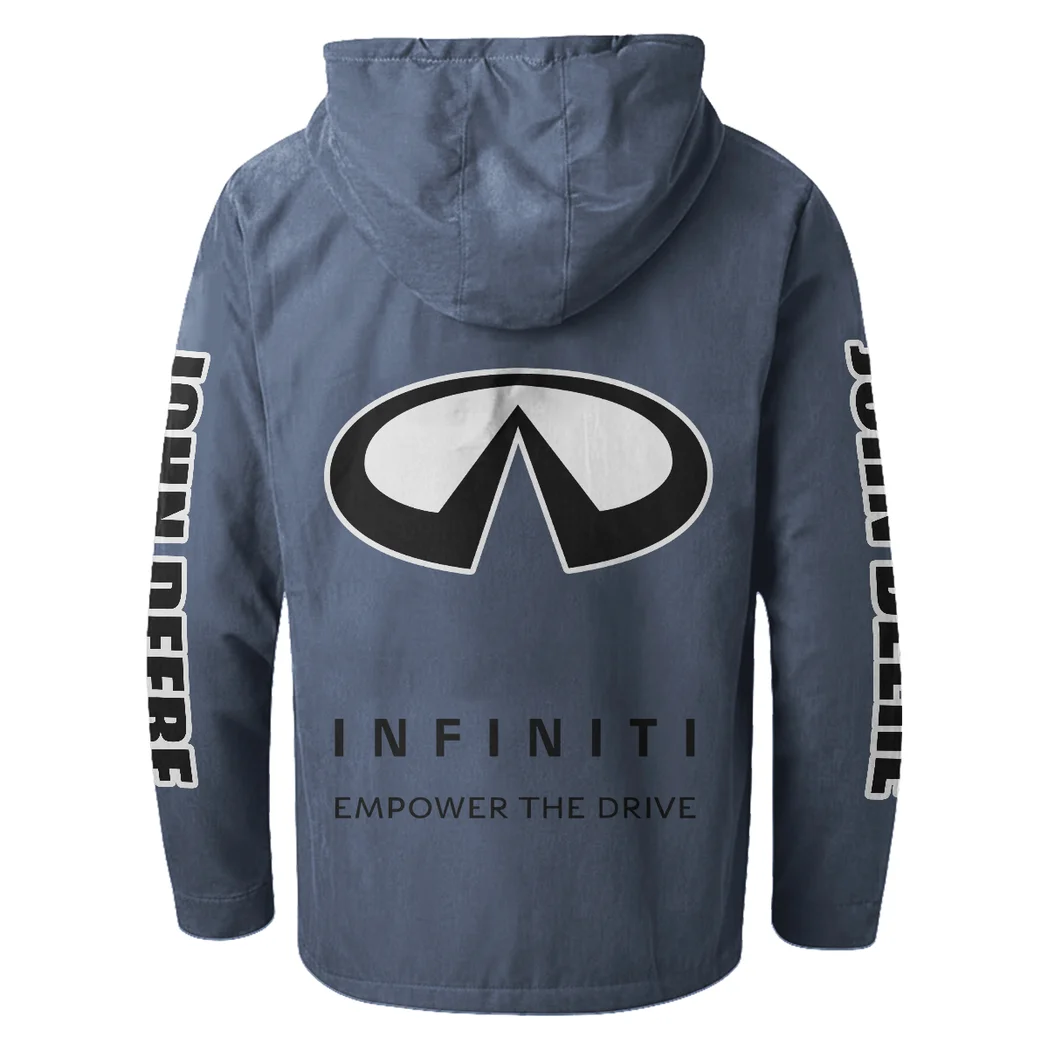 Upscale Automobile Flannel Hoodie, Classic Garage Hoodie HVN1328IN - Navy Blue - Image 3