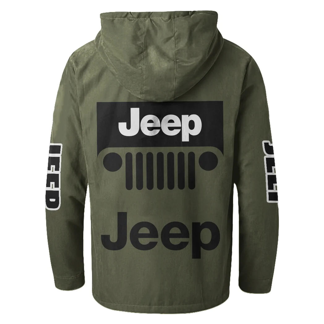 Adventure Utility Vehicle Flannel Hoodie, Ride-Ready Hooded Style HVN1328JE - Green - Image 3