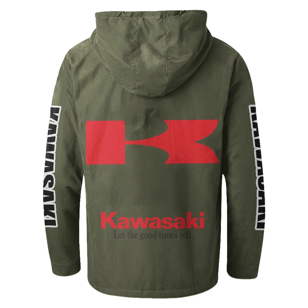 Sport Bike Flannel Hoodie, Everyday Driver Hoodie HVN1328KA - Green - Image 3