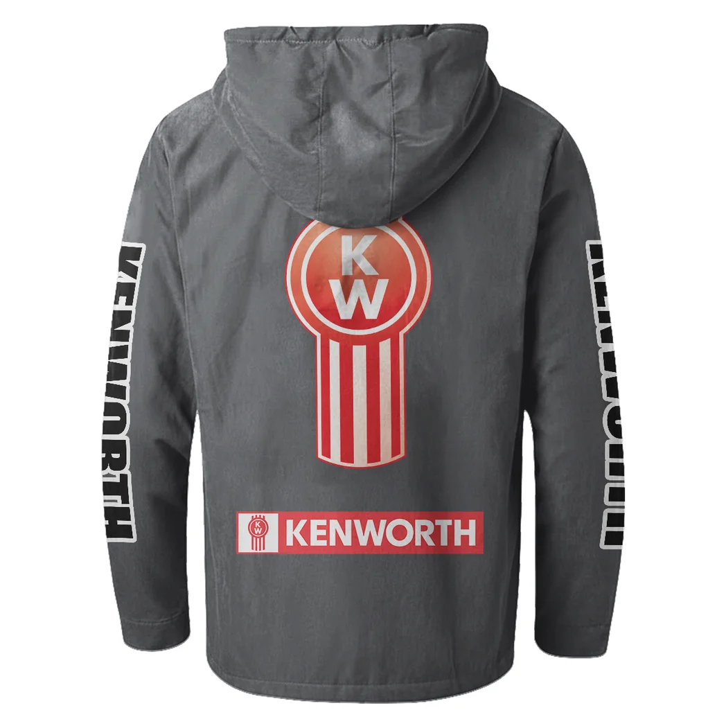 Road-Ready Truck Flannel Hoodie, Road Life Flannel HVN1328KE - Gray - Image 3