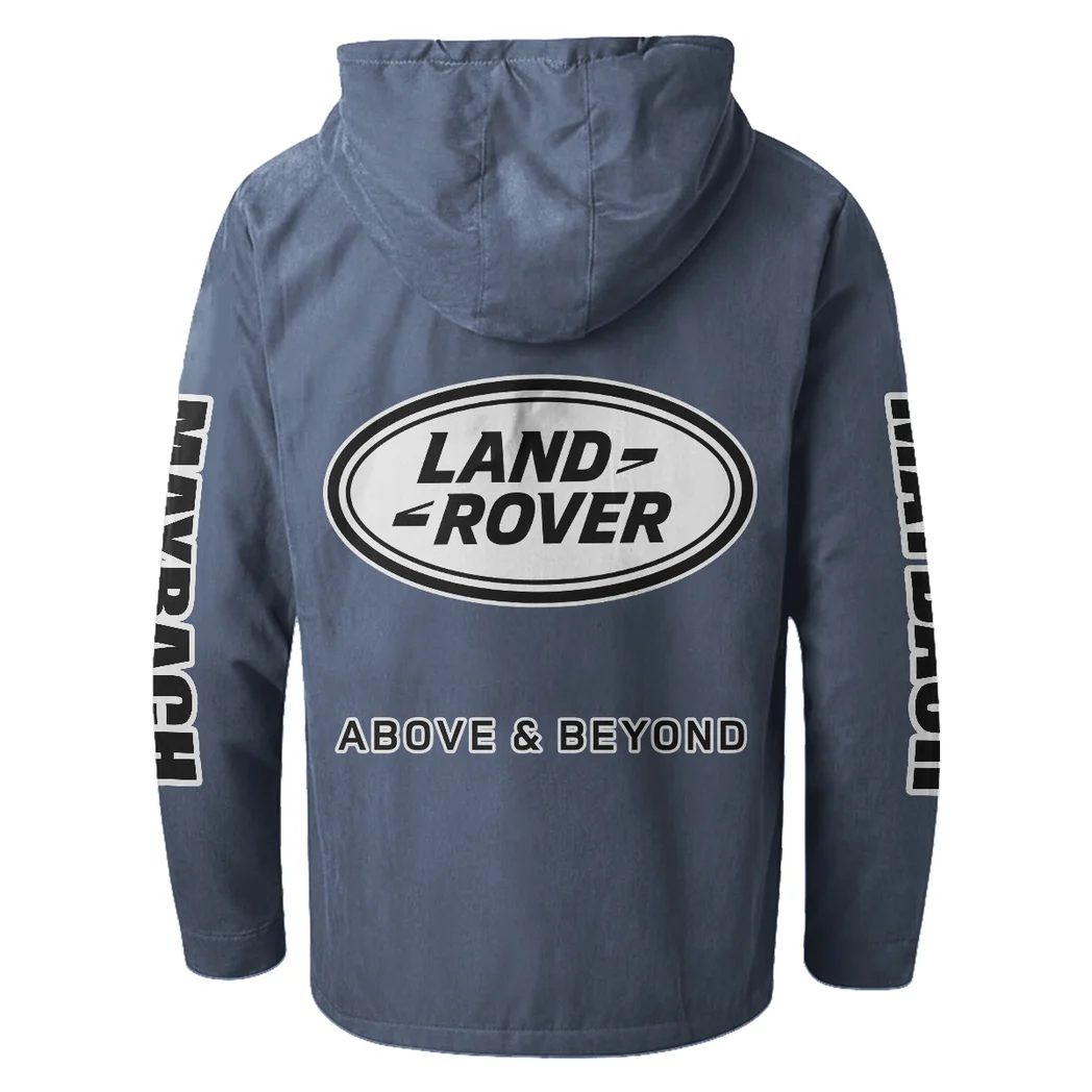4x4 SUV Maker Flannel Hoodie, Car Culture Flannel HVN1328LR - Navy Blue - Image 3