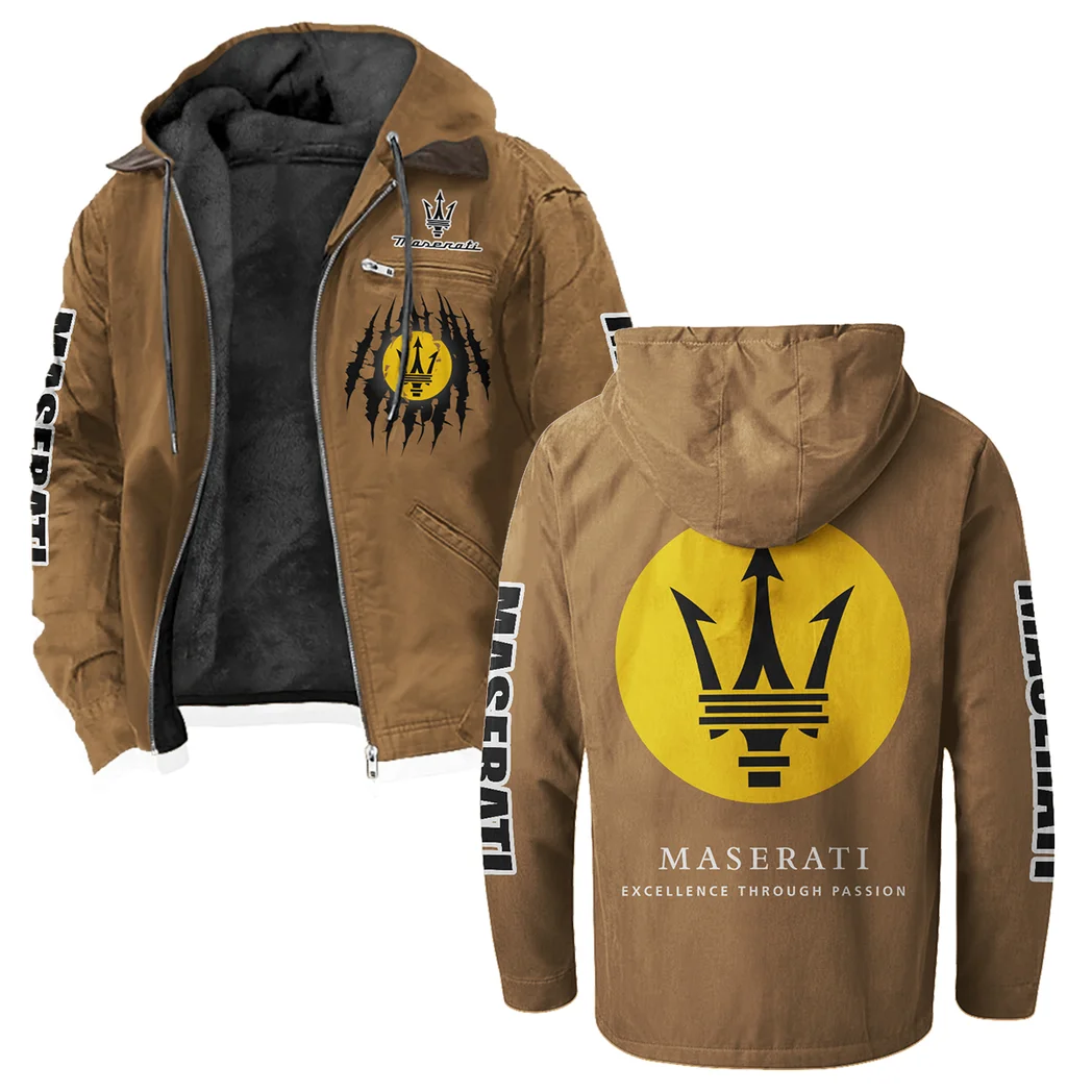 Supercar Flannel Hoodie, Garage-Ready Flannel Shirt HVN1328MA - Camel