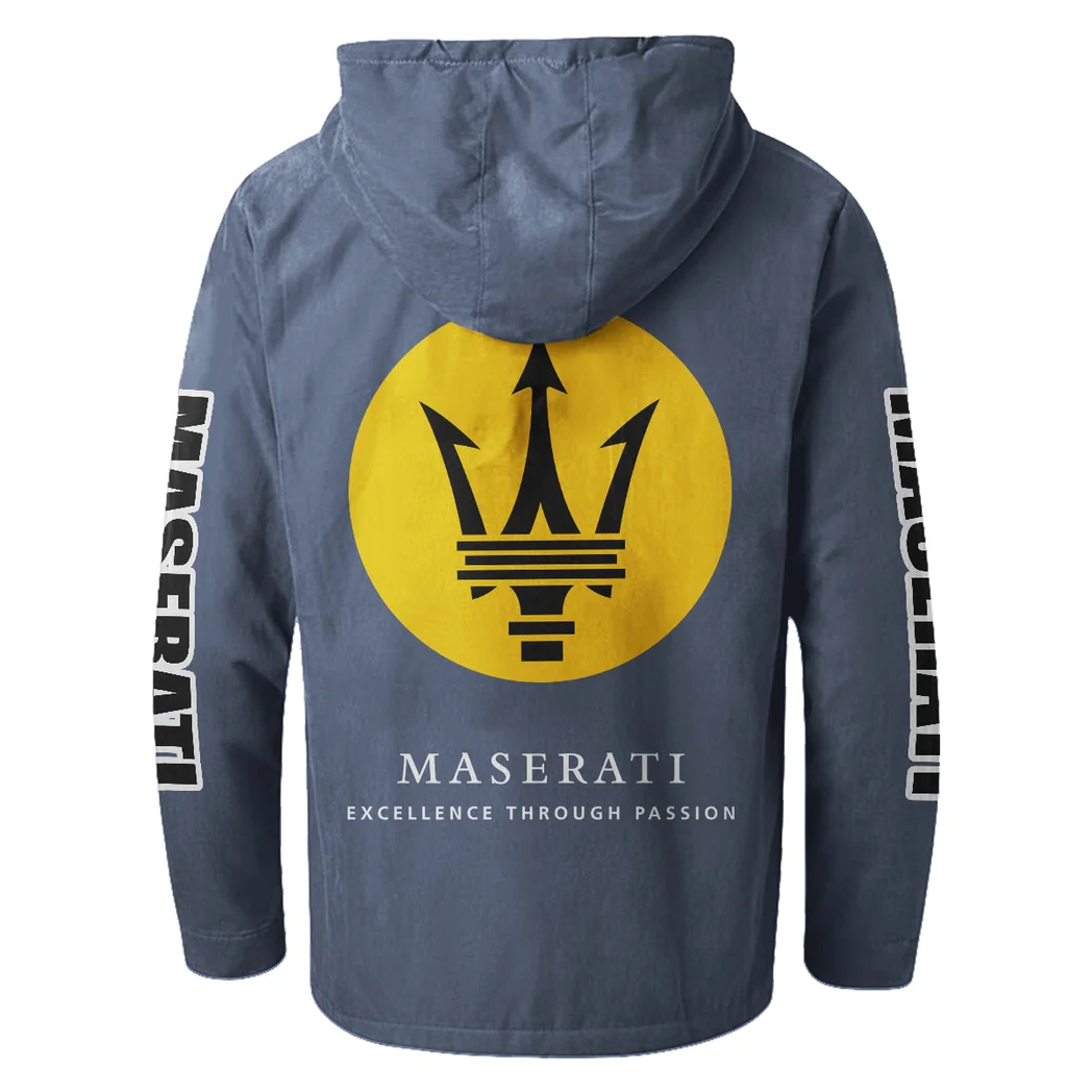 Supercar Flannel Hoodie, Garage-Ready Flannel Shirt HVN1328MA - Navy Blue - Image 3