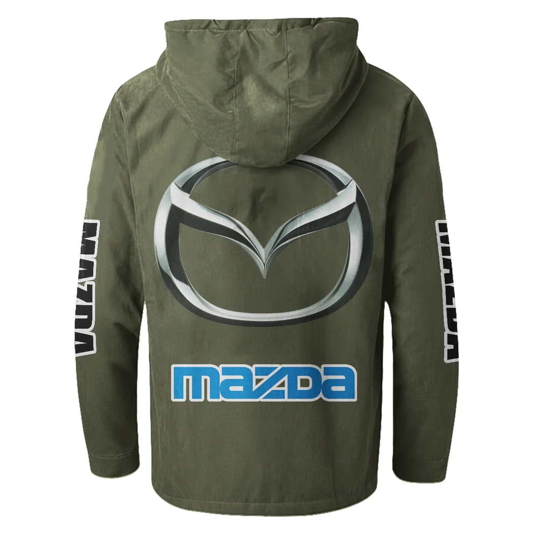 Mid-Size Sedan Flannel Hoodie, Driven Style Hoodie HVN1328MA - Green - Image 3