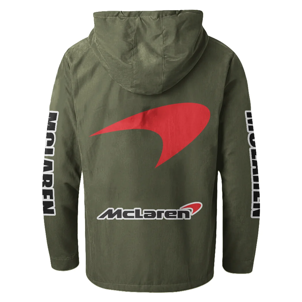 British Supercar Flannel Hoodie, Urban Rider Flannel HVN1328MC - Green - Image 3