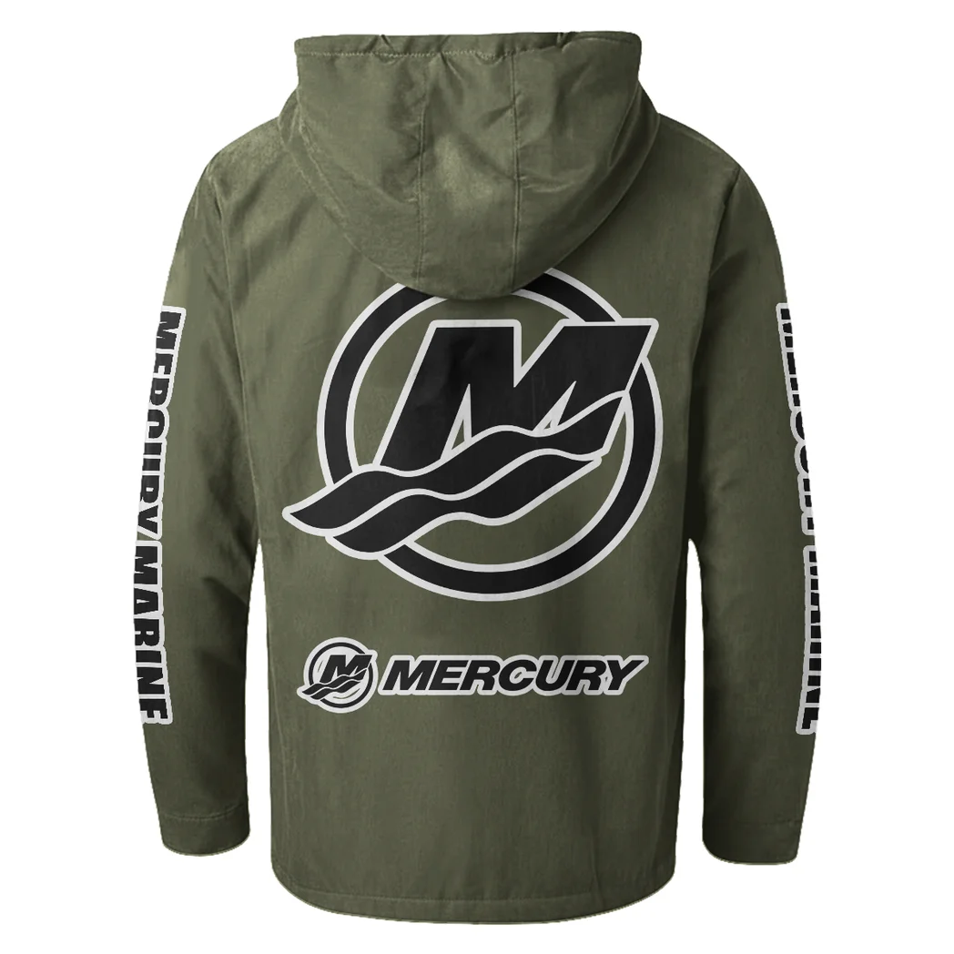 Nautical Propulsion Flannel Hoodie, Auto Fan Hooded Flannel HVN1328MM - Green - Image 3