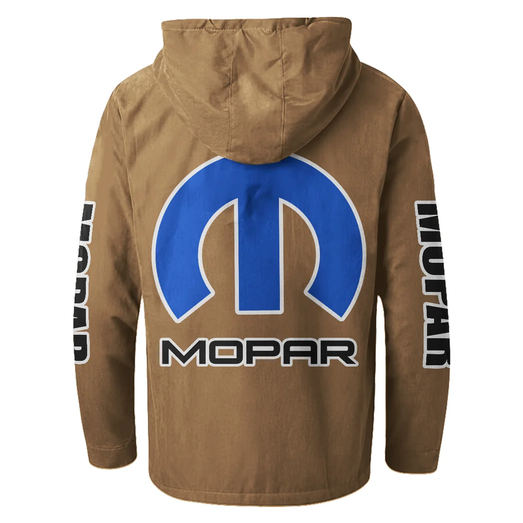 Powertrain Upgrades Flannel Hoodie, Custom Garage Hoodie HVN1328MO - Camel - Image 3