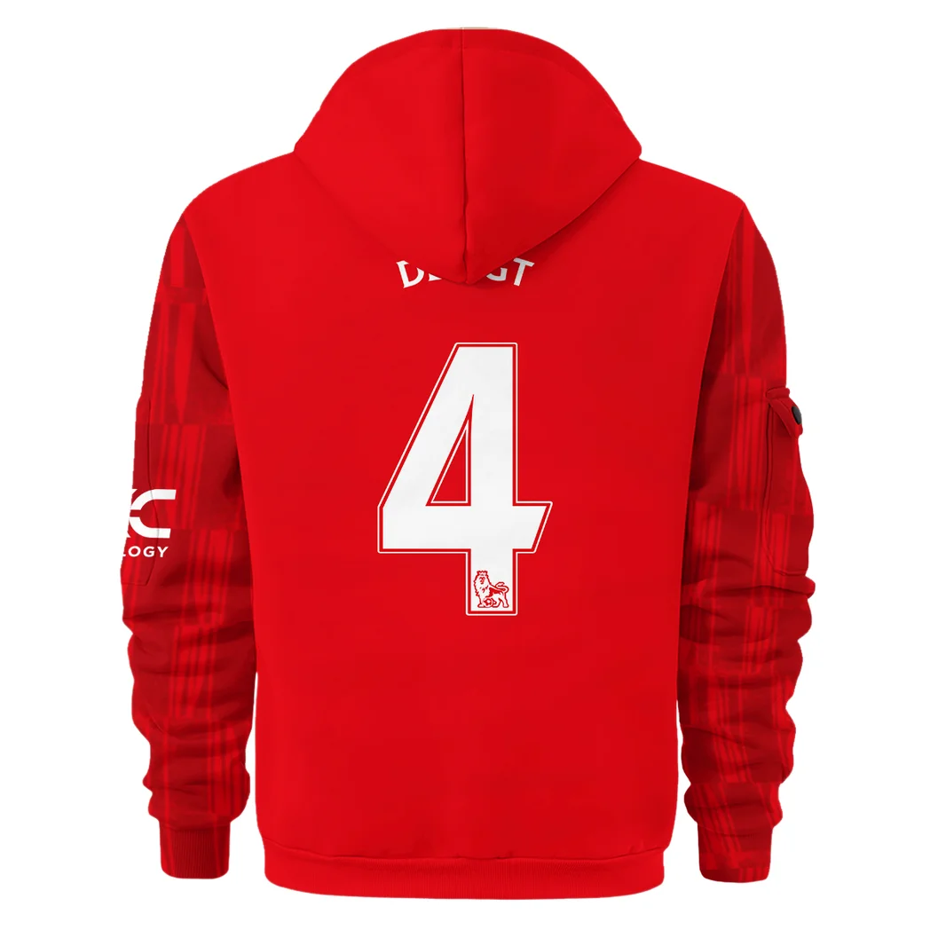 Focused Wall Hoodie Half Zip Lifestyle Fan Half-Zip Hoodie HVN1334MA - Image 3