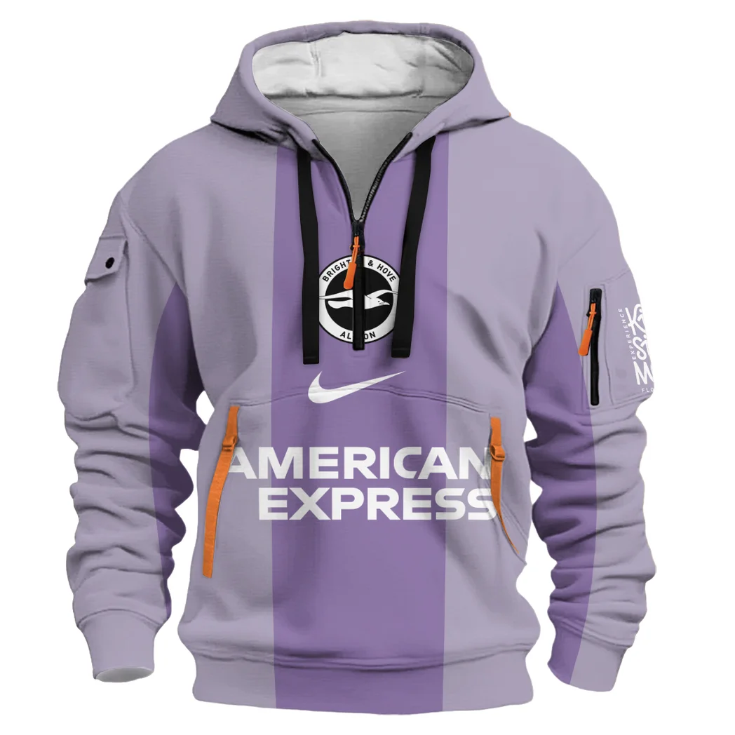 Ocean Wave Fans Hoodie Half Zip True Fan Hoodie HVN1340BH - Image 2